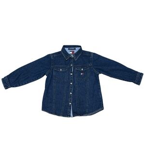 Tommy Hilfiger Girls Blue Jean Denim Long Sleeves Size 5